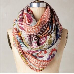Vintage Anthropologie Multicolor Infinity Scarf